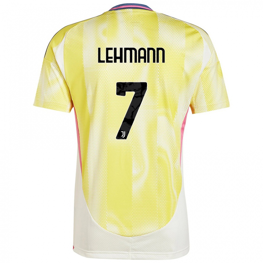 Niño Camiseta Alisha Lehmann #7 Amarillo Solar 2ª Equipación 2024/25 La Camisa México