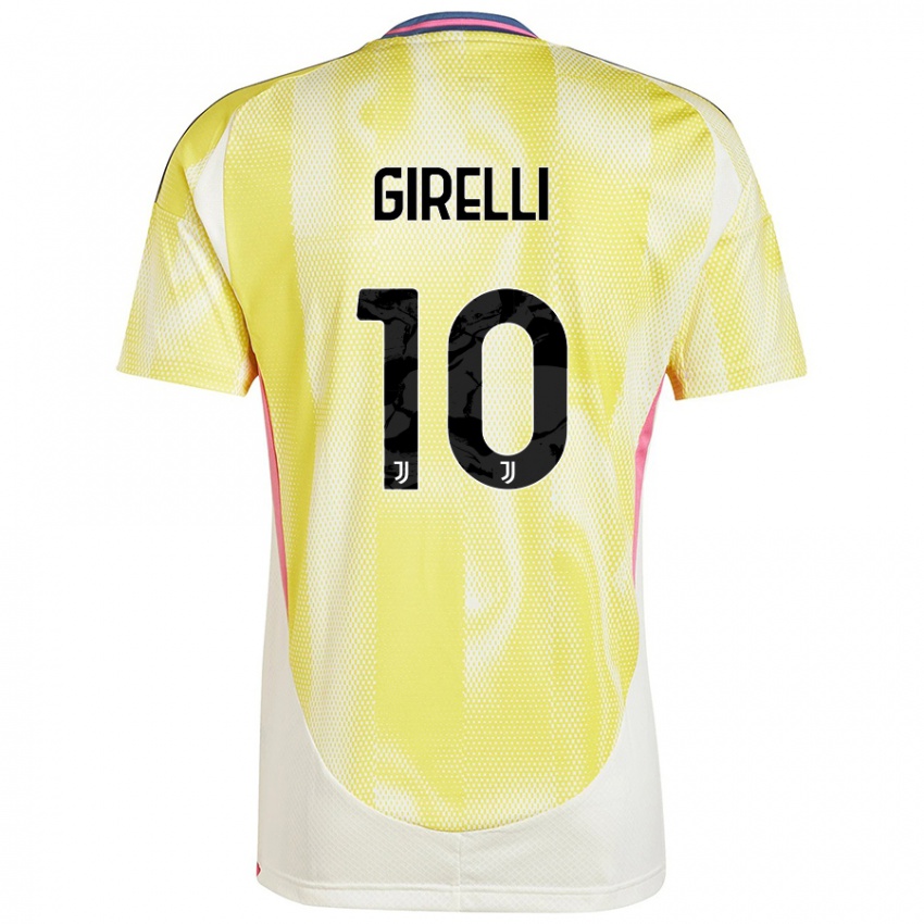 Niño Camiseta Cristiana Girelli #10 Amarillo Solar 2ª Equipación 2024/25 La Camisa México