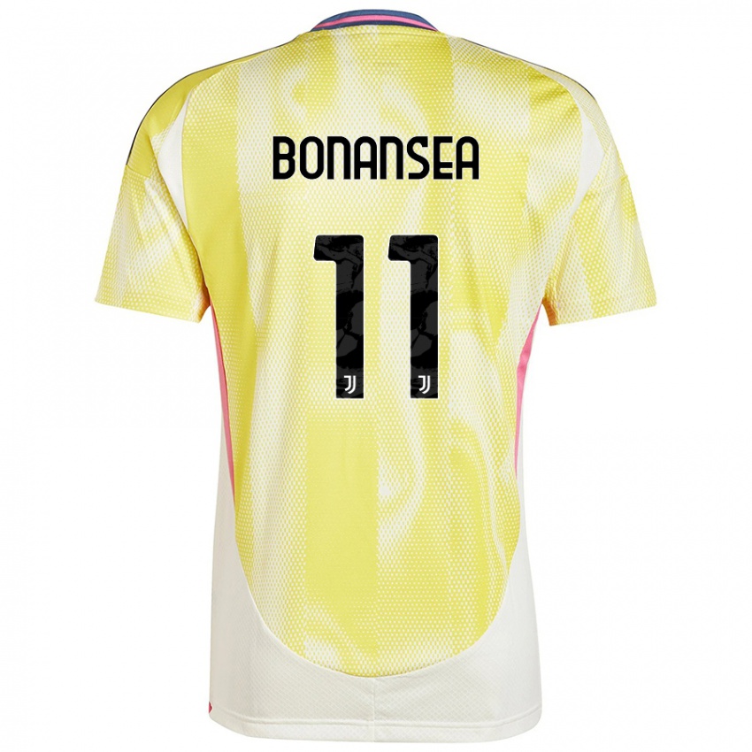 Niño Camiseta Barbara Bonansea #11 Amarillo Solar 2ª Equipación 2024/25 La Camisa México