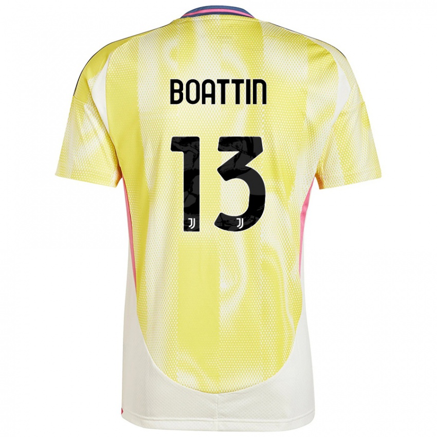 Niño Camiseta Lisa Boattin #13 Amarillo Solar 2ª Equipación 2024/25 La Camisa México