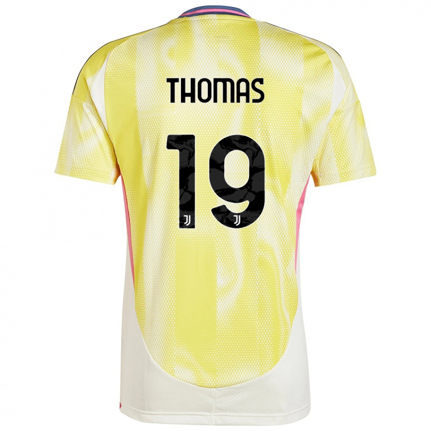 Niño Camiseta Lindsey Thomas #19 Amarillo Solar 2ª Equipación 2024/25 La Camisa México