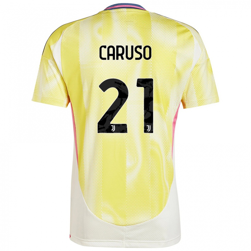 Niño Camiseta Arianna Caruso #21 Amarillo Solar 2ª Equipación 2024/25 La Camisa México