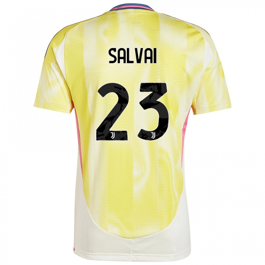 Niño Camiseta Cecilia Salvai #23 Amarillo Solar 2ª Equipación 2024/25 La Camisa México