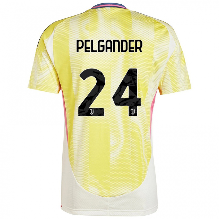 Niño Camiseta Elsa Pelgander #24 Amarillo Solar 2ª Equipación 2024/25 La Camisa México