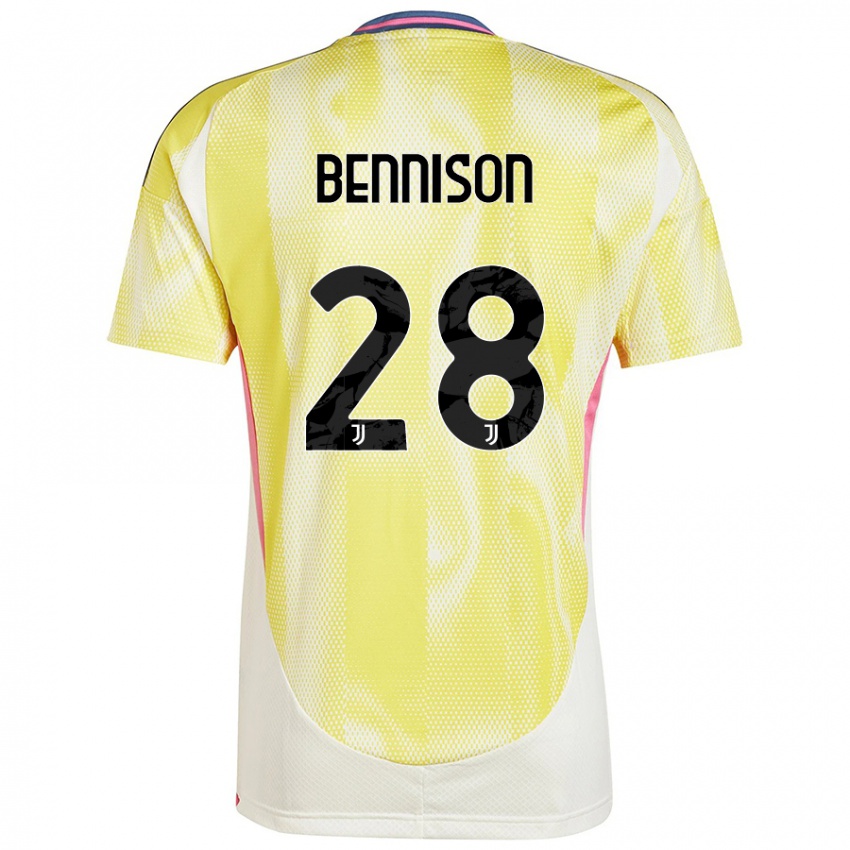 Niño Camiseta Hanna Bennison #28 Amarillo Solar 2ª Equipación 2024/25 La Camisa México