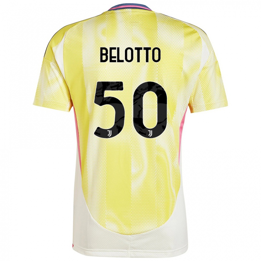 Niño Camiseta Soledad Belotto #50 Amarillo Solar 2ª Equipación 2024/25 La Camisa México