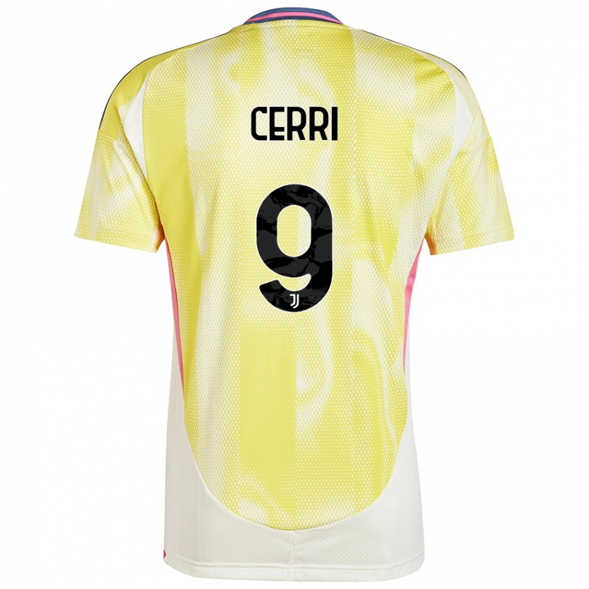 Niño Camiseta Leonardo Cerri #9 Amarillo Solar 2ª Equipación 2024/25 La Camisa México