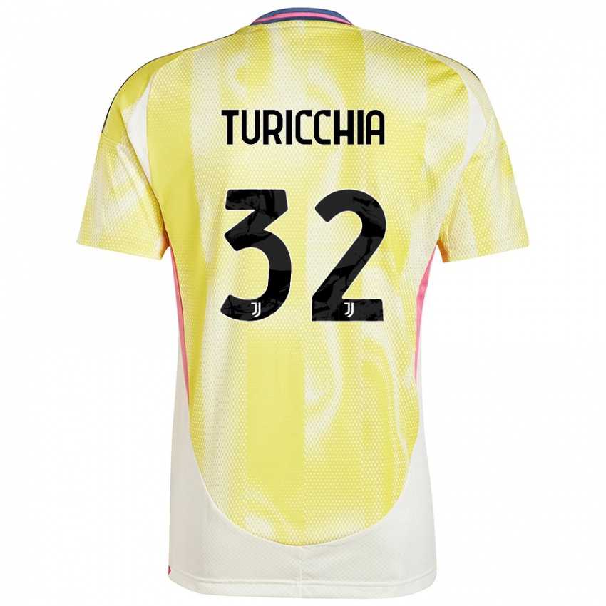 Niño Camiseta Riccardo Turicchia #32 Amarillo Solar 2ª Equipación 2024/25 La Camisa México