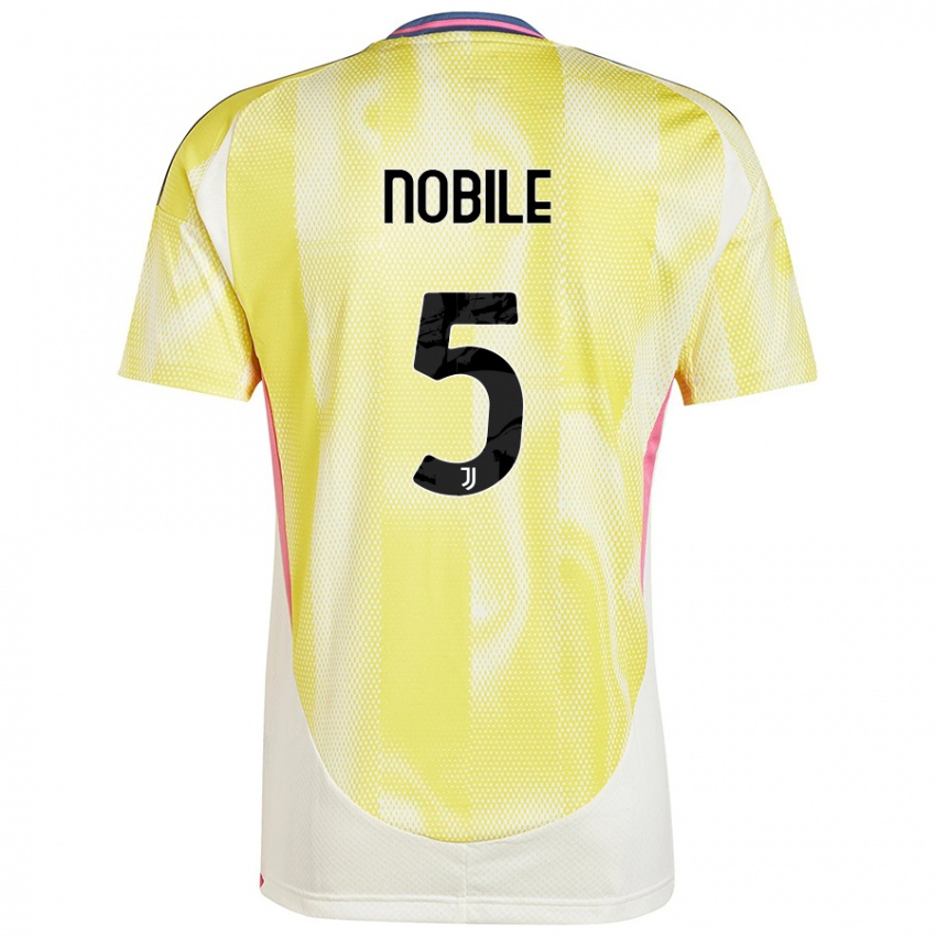 Niño Camiseta Riccardo Nobile #5 Amarillo Solar 2ª Equipación 2024/25 La Camisa México