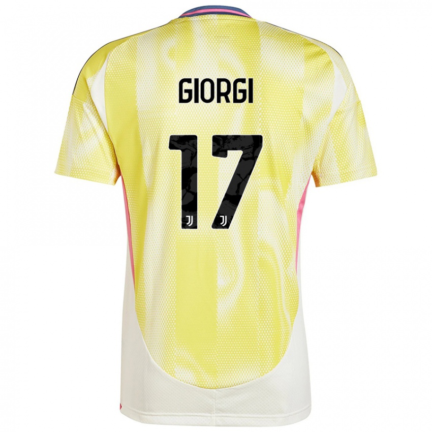 Niño Camiseta Lorenzo Giorgi #17 Amarillo Solar 2ª Equipación 2024/25 La Camisa México