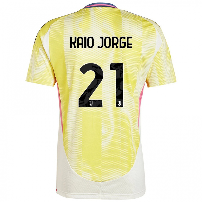 Niño Camiseta Kaio Jorge #21 Amarillo Solar 2ª Equipación 2024/25 La Camisa México