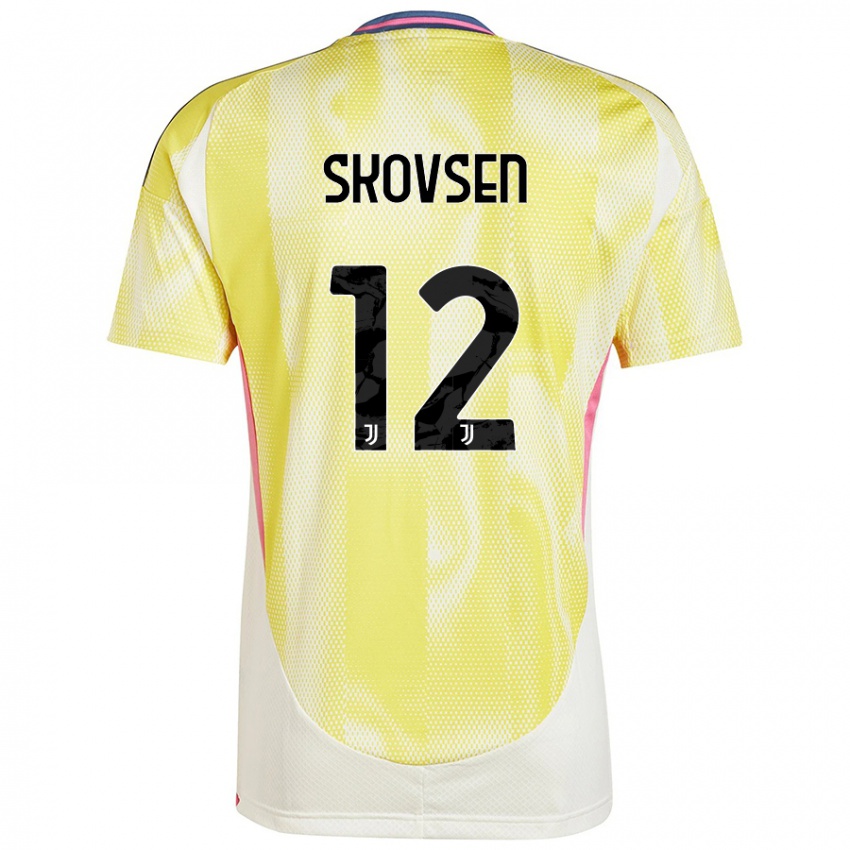 Niño Camiseta Matilde Lundorf Skovsen #12 Amarillo Solar 2ª Equipación 2024/25 La Camisa México