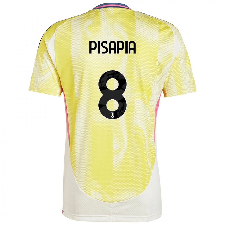 Niño Camiseta Luciano Pisapia #8 Amarillo Solar 2ª Equipación 2024/25 La Camisa México