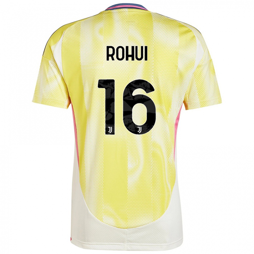 Niño Camiseta Jonas Rohui #16 Amarillo Solar 2ª Equipación 2024/25 La Camisa México