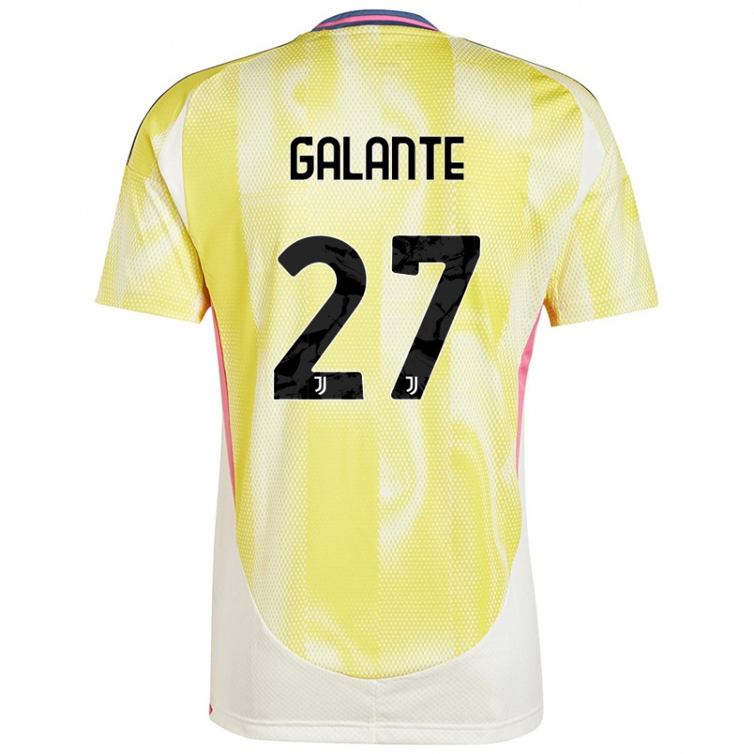 Niño Camiseta Tommaso Galante #27 Amarillo Solar 2ª Equipación 2024/25 La Camisa México