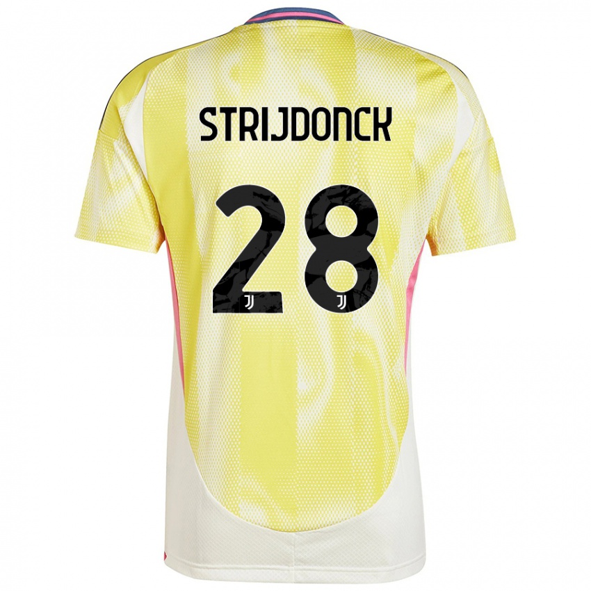 Niño Camiseta Bayron Strijdonck #28 Amarillo Solar 2ª Equipación 2024/25 La Camisa México