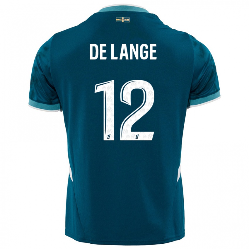 Niño Camiseta Jeffrey De Lange #12 Azul Turquesa 2ª Equipación 2024/25 La Camisa México