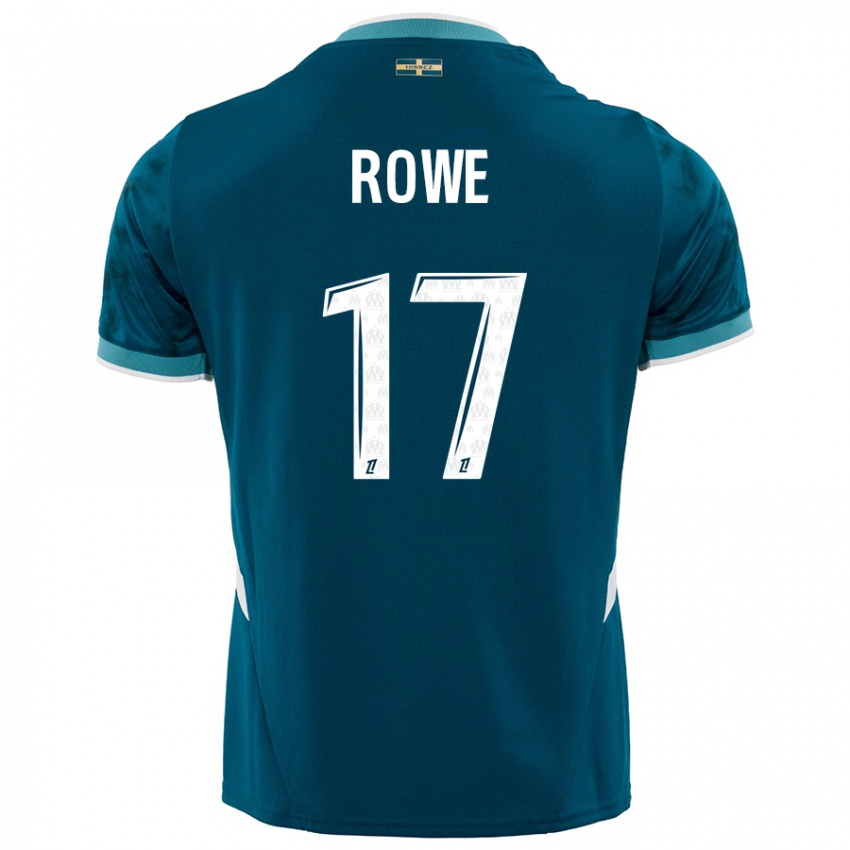 Niño Camiseta Jonathan Rowe #17 Azul Turquesa 2ª Equipación 2024/25 La Camisa México