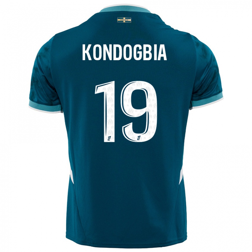 Niño Camiseta Geoffrey Kondogbia #19 Azul Turquesa 2ª Equipación 2024/25 La Camisa México