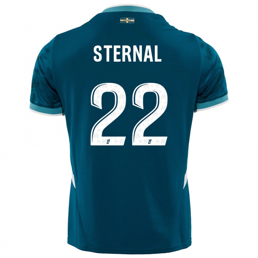 Niño Camiseta Enzo Sternal #22 Azul Turquesa 2ª Equipación 2024/25 La Camisa México