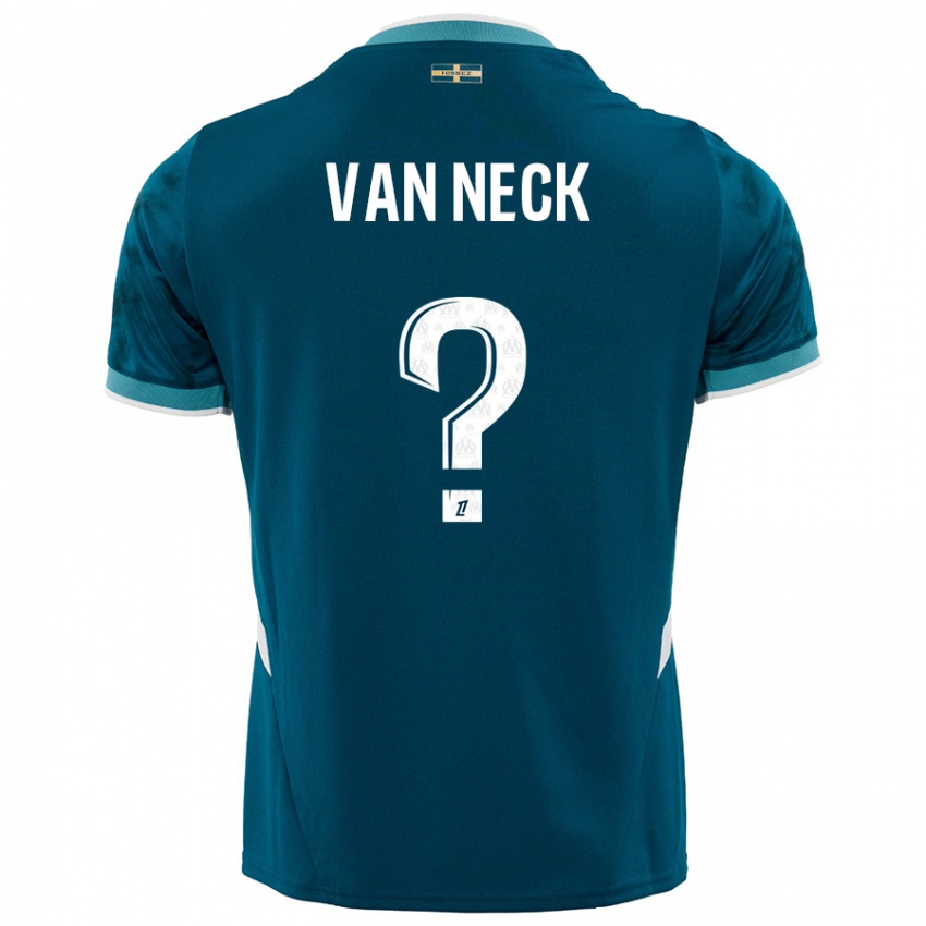 Niño Camiseta Jelle Van Neck #0 Azul Turquesa 2ª Equipación 2024/25 La Camisa México