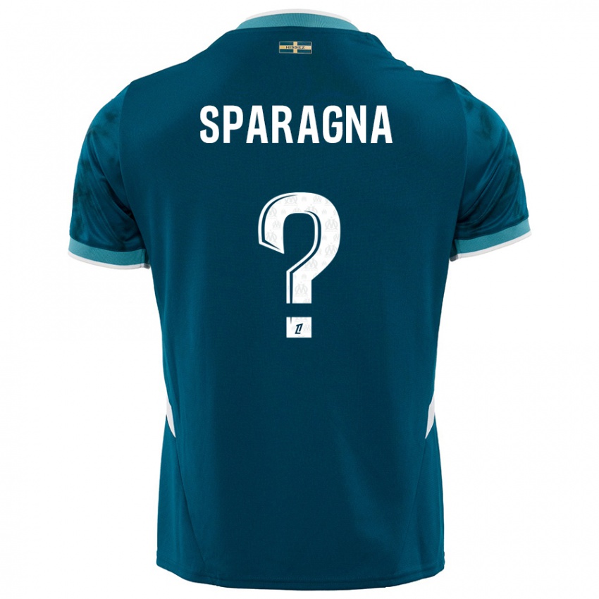 Niño Camiseta Stéphane Sparagna #0 Azul Turquesa 2ª Equipación 2024/25 La Camisa México