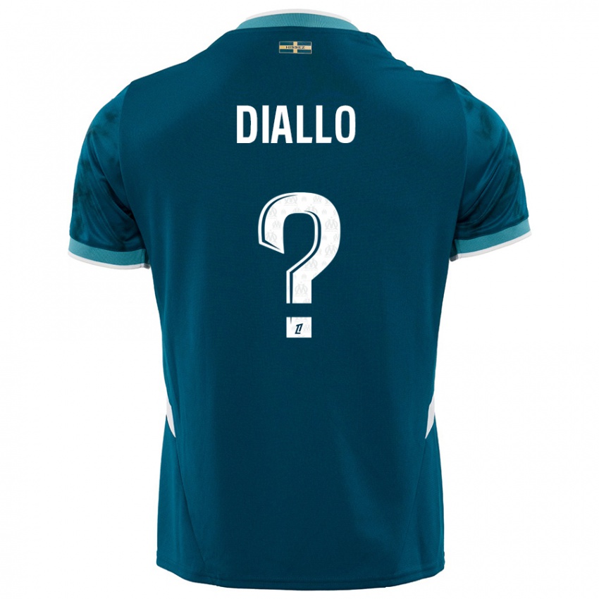 Niño Camiseta Mouhamed Diallo #0 Azul Turquesa 2ª Equipación 2024/25 La Camisa México