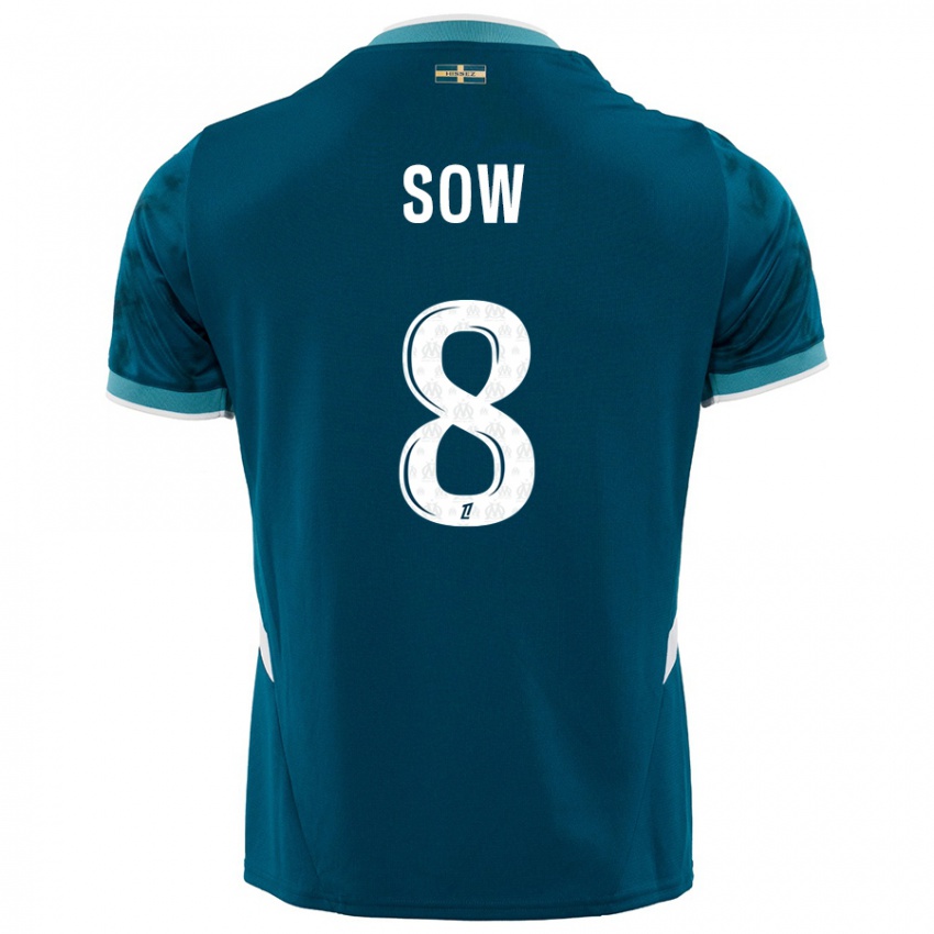 Niño Camiseta Mbayang Sow #8 Azul Turquesa 2ª Equipación 2024/25 La Camisa México