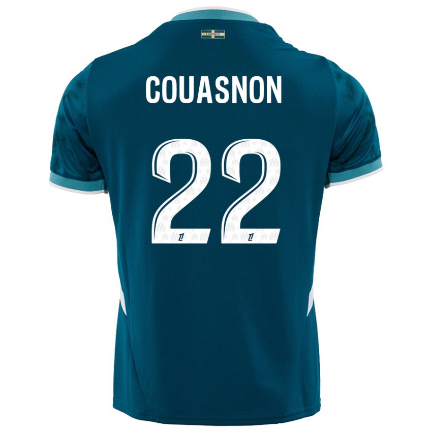 Niño Camiseta Roxane Couasnon #22 Azul Turquesa 2ª Equipación 2024/25 La Camisa México