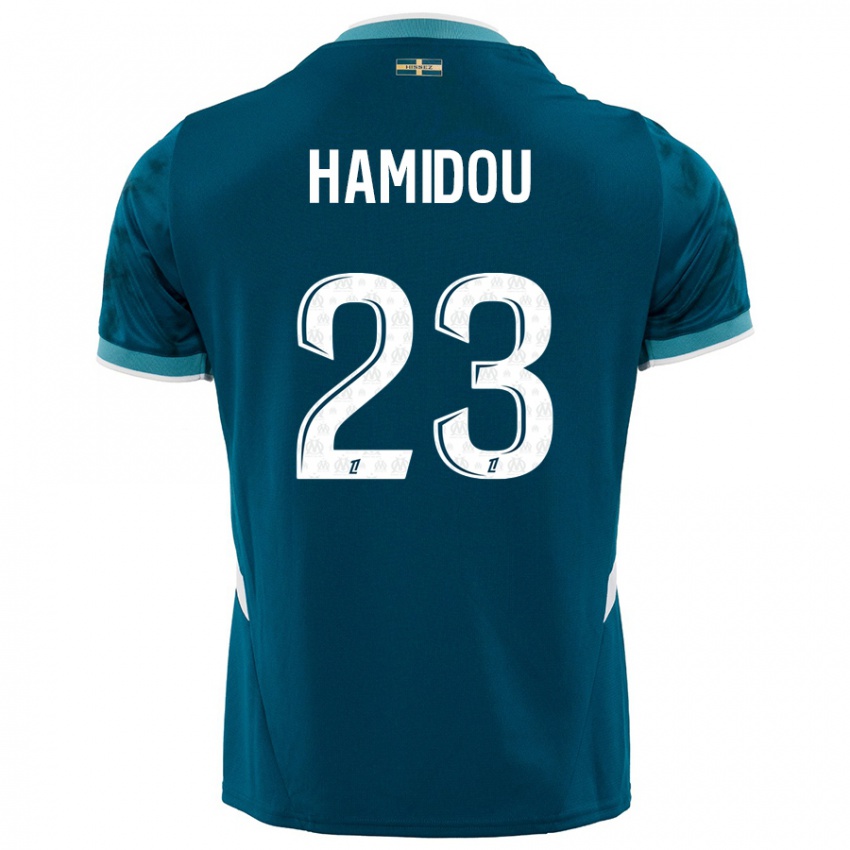 Niño Camiseta Jamila Hamidou #23 Azul Turquesa 2ª Equipación 2024/25 La Camisa México