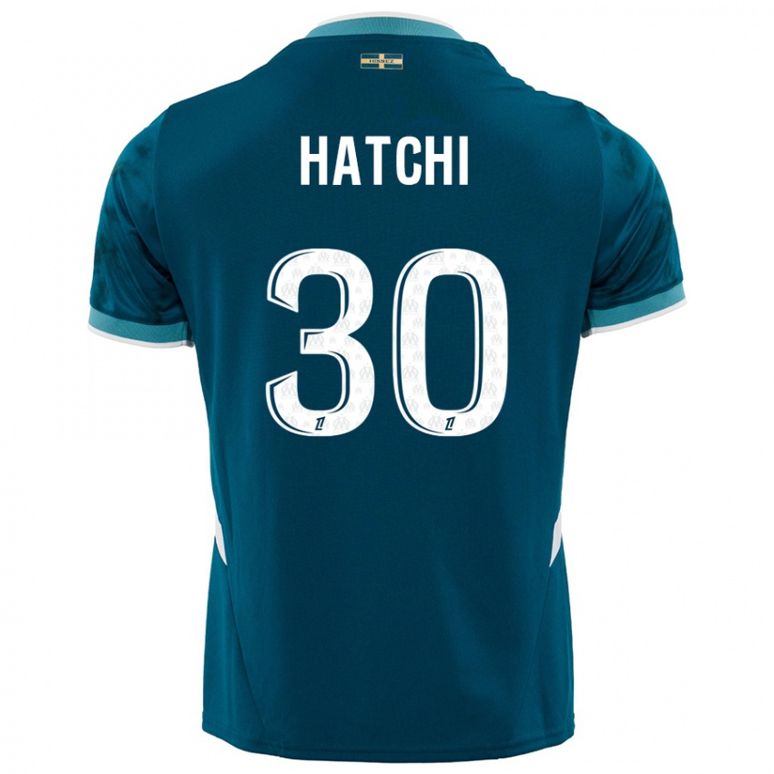 Niño Camiseta Anaïs Hatchi #30 Azul Turquesa 2ª Equipación 2024/25 La Camisa México