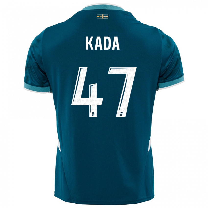 Niño Camiseta Joakim Kada #47 Azul Turquesa 2ª Equipación 2024/25 La Camisa México