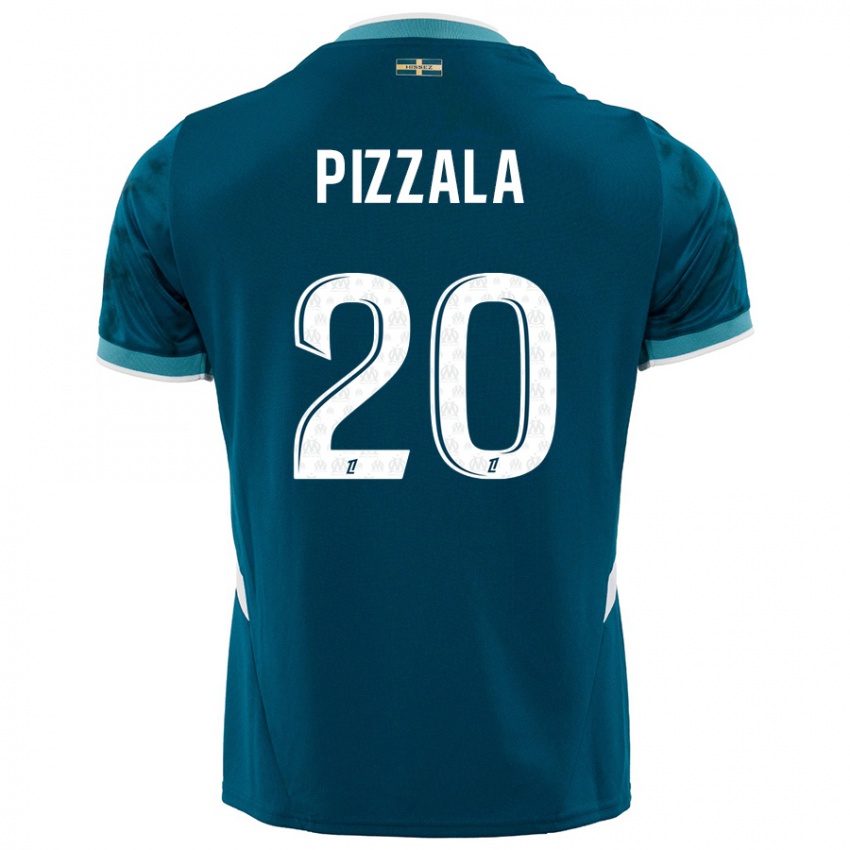 Niño Camiseta Caroline Pizzala #20 Azul Turquesa 2ª Equipación 2024/25 La Camisa México