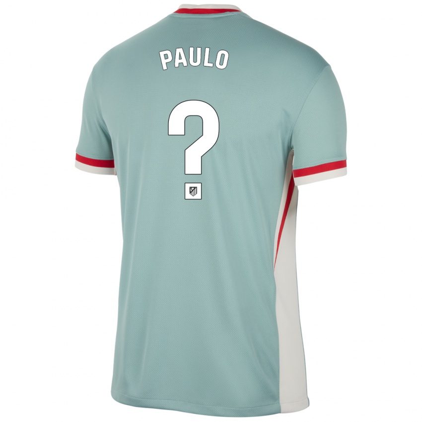 Niño Camiseta Marcos Paulo #0 Beige Claro Azul 2ª Equipación 2024/25 La Camisa México