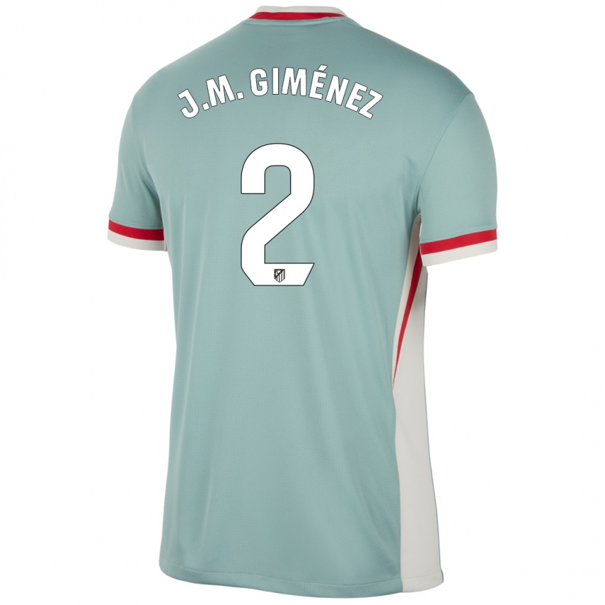 Niño Camiseta José María Giménez #2 Beige Claro Azul 2ª Equipación 2024/25 La Camisa México