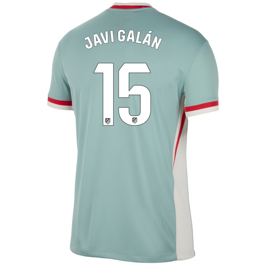 Niño Camiseta Javi Galán #15 Beige Claro Azul 2ª Equipación 2024/25 La Camisa México