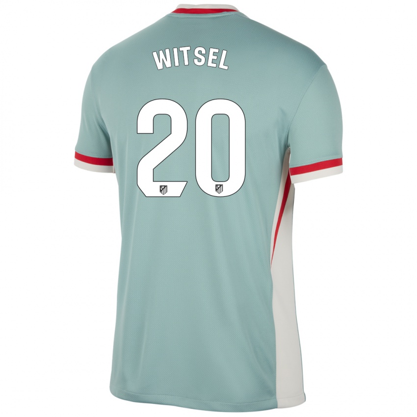 Niño Camiseta Axel Witsel #20 Beige Claro Azul 2ª Equipación 2024/25 La Camisa México