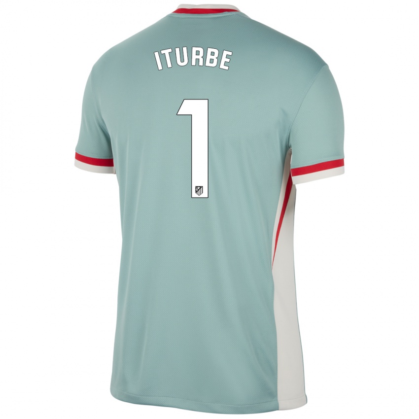 Niño Camiseta Alejandro Iturbe #1 Beige Claro Azul 2ª Equipación 2024/25 La Camisa México