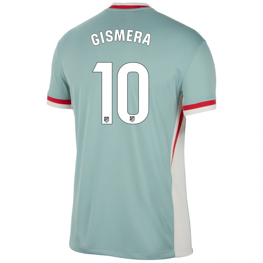 Niño Camiseta Aitor Gismera #10 Beige Claro Azul 2ª Equipación 2024/25 La Camisa México