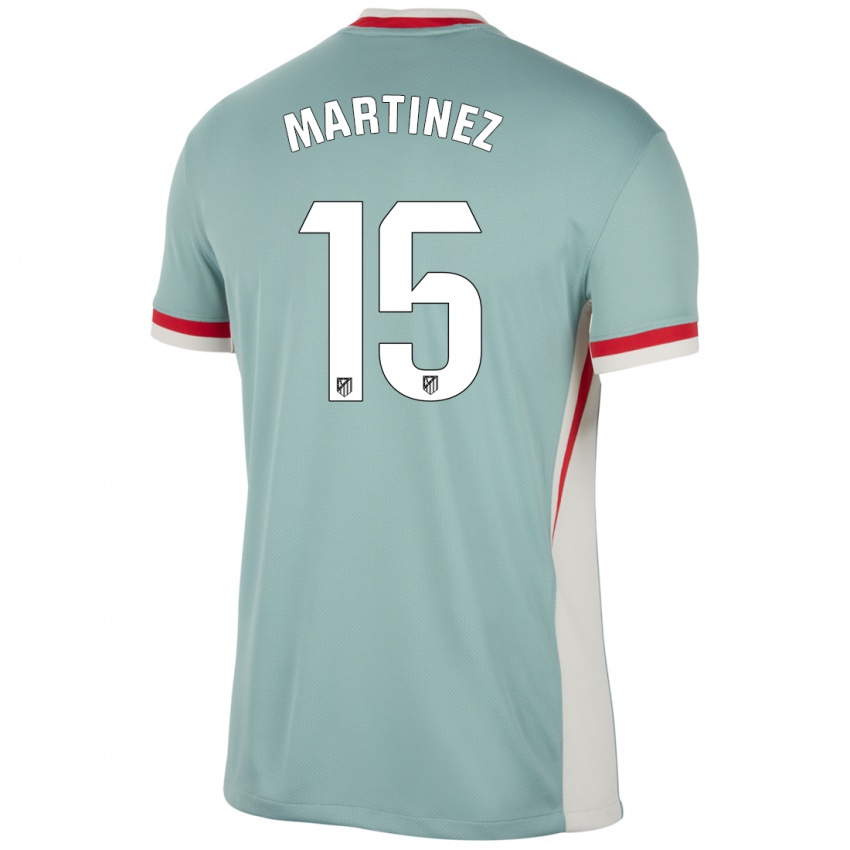 Niño Camiseta Daniel Martinez #15 Beige Claro Azul 2ª Equipación 2024/25 La Camisa México