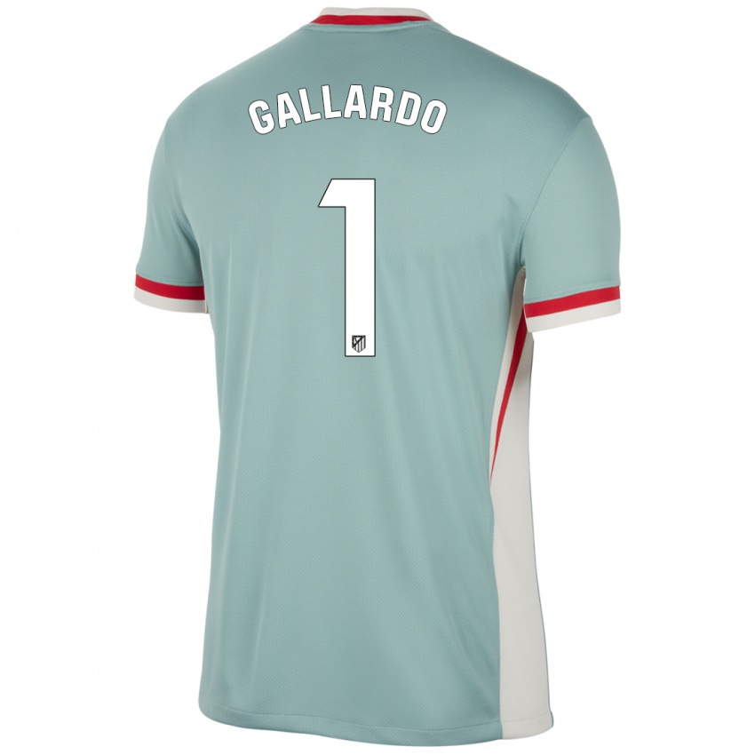 Niño Camiseta Lola Gallardo #1 Beige Claro Azul 2ª Equipación 2024/25 La Camisa México