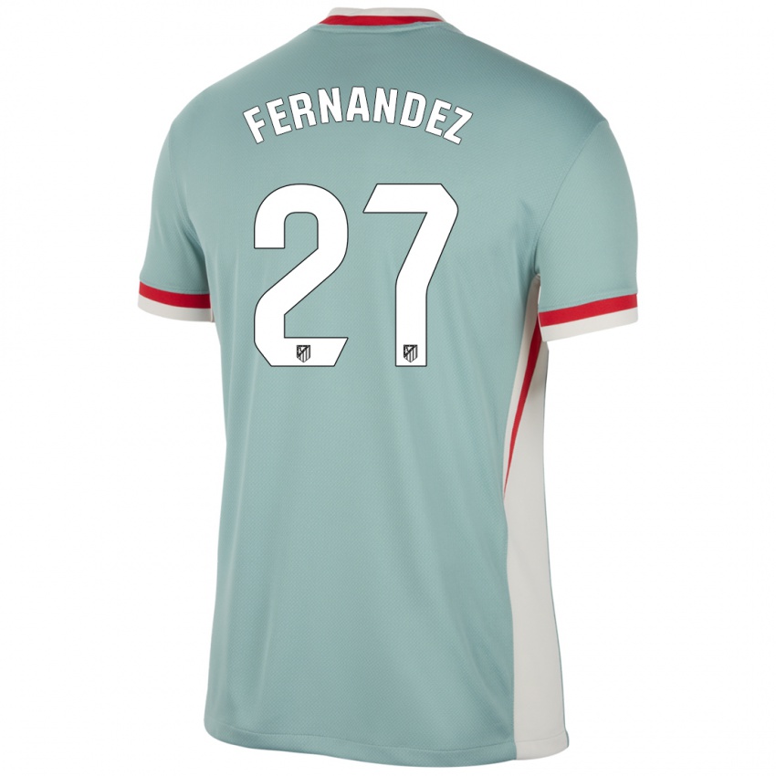 Niño Camiseta Alexia Fernández #27 Beige Claro Azul 2ª Equipación 2024/25 La Camisa México