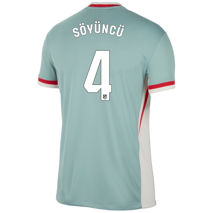 Niño Camiseta Caglar Söyüncü #4 Beige Claro Azul 2ª Equipación 2024/25 La Camisa México