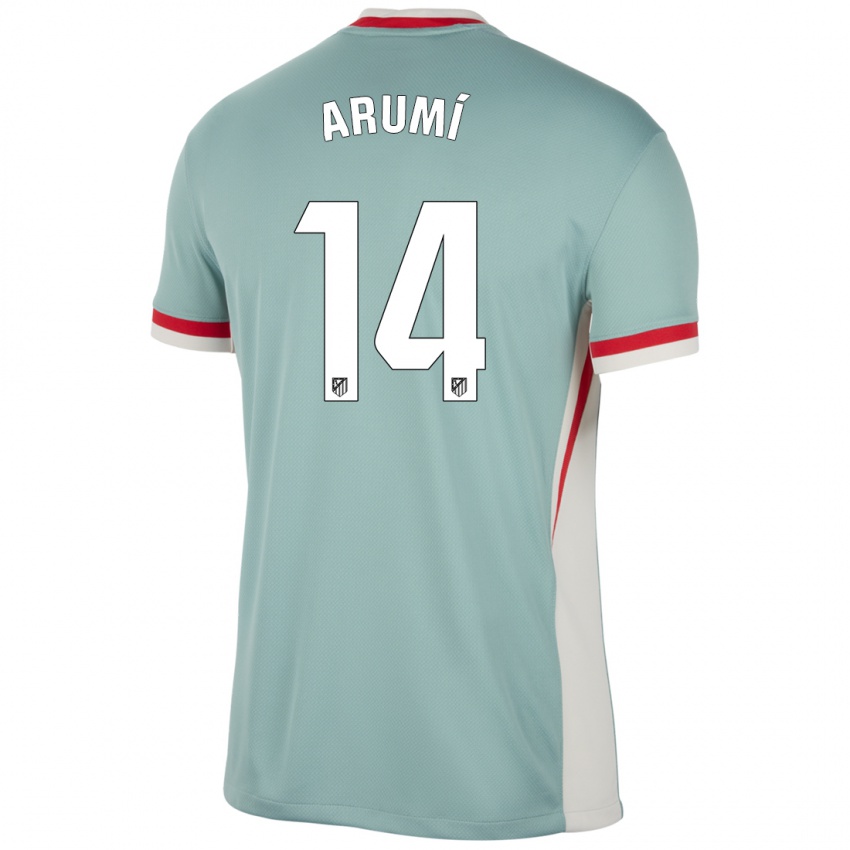 Niño Camiseta Joel Arumí #14 Beige Claro Azul 2ª Equipación 2024/25 La Camisa México