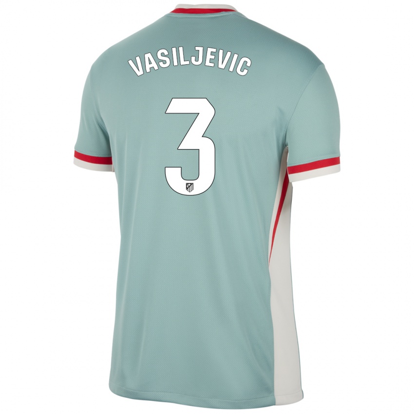 Niño Camiseta Ivan Vasiljevic #3 Beige Claro Azul 2ª Equipación 2024/25 La Camisa México