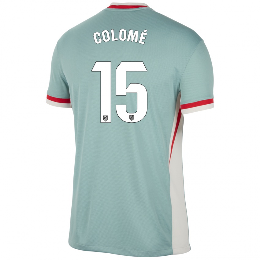 Niño Camiseta Jan Colomé #15 Beige Claro Azul 2ª Equipación 2024/25 La Camisa México