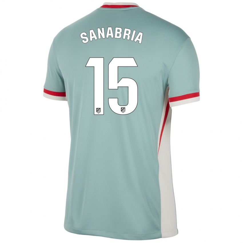 Niño Camiseta Juan Sanabria #15 Beige Claro Azul 2ª Equipación 2024/25 La Camisa México