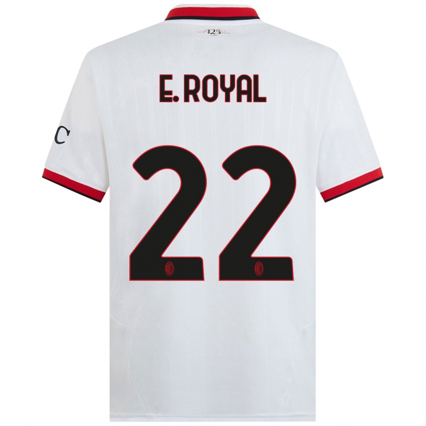 Niño Camiseta Emerson Royal #22 Blanco Negro Rojo 2ª Equipación 2024/25 La Camisa México