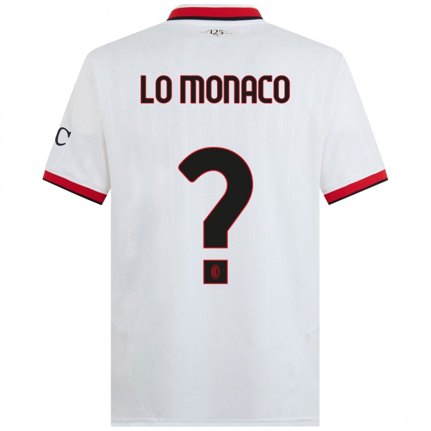 Niño Camiseta Kevin Lo Monaco #0 Blanco Negro Rojo 2ª Equipación 2024/25 La Camisa México