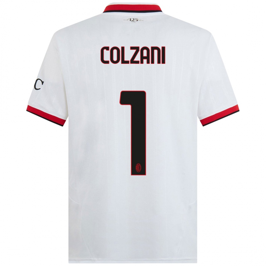 Niño Camiseta Edoardo Colzani #1 Blanco Negro Rojo 2ª Equipación 2024/25 La Camisa México